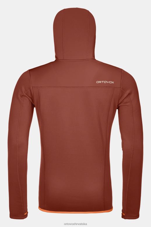 ORTOVOX muškarci glinena naranča majica s kapuljačom od flisa X0844110