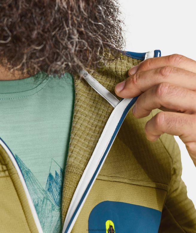 ORTOVOX muškarci glinena naranča majica s kapuljačom od flisa X0844126