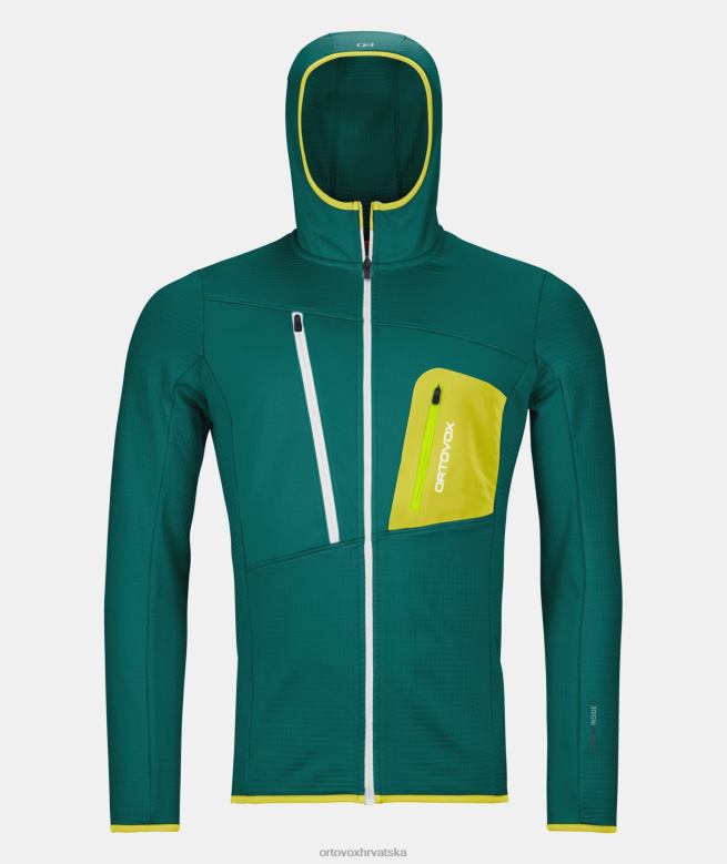 ORTOVOX muškarci pacifičko zelena majica s kapuljačom od flisa X0844128