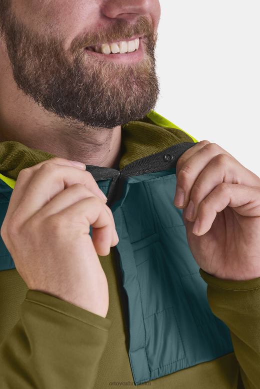 ORTOVOX muškarci petrolej plava flis plus anorak X0844368