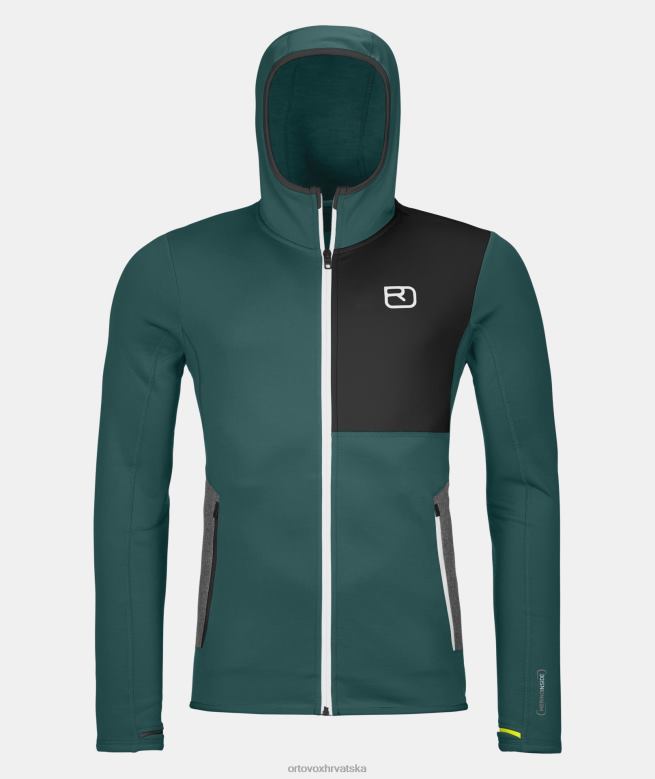 ORTOVOX muškarci tamni pacifik majica s kapuljačom od flisa X0844106