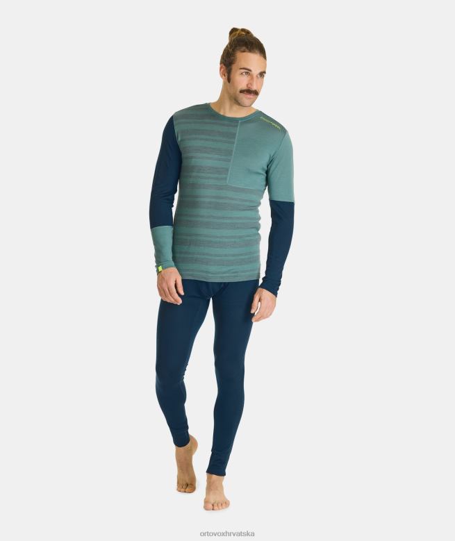 ORTOVOX muškarci duboki ocean 185 duge hlače od rock'n'wool X0844152