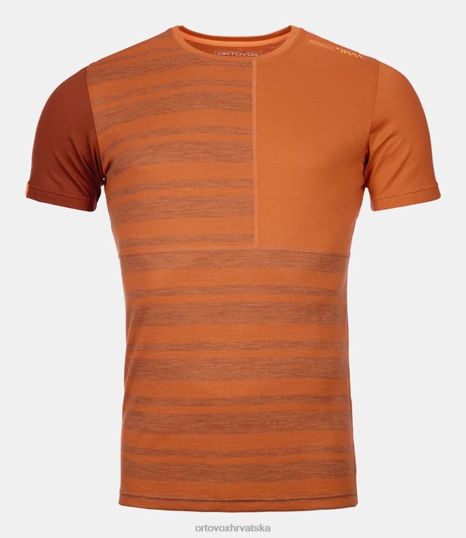 ORTOVOX muškarci pustinjska naranča 185 rock'n'wool kratki rukav X0844138