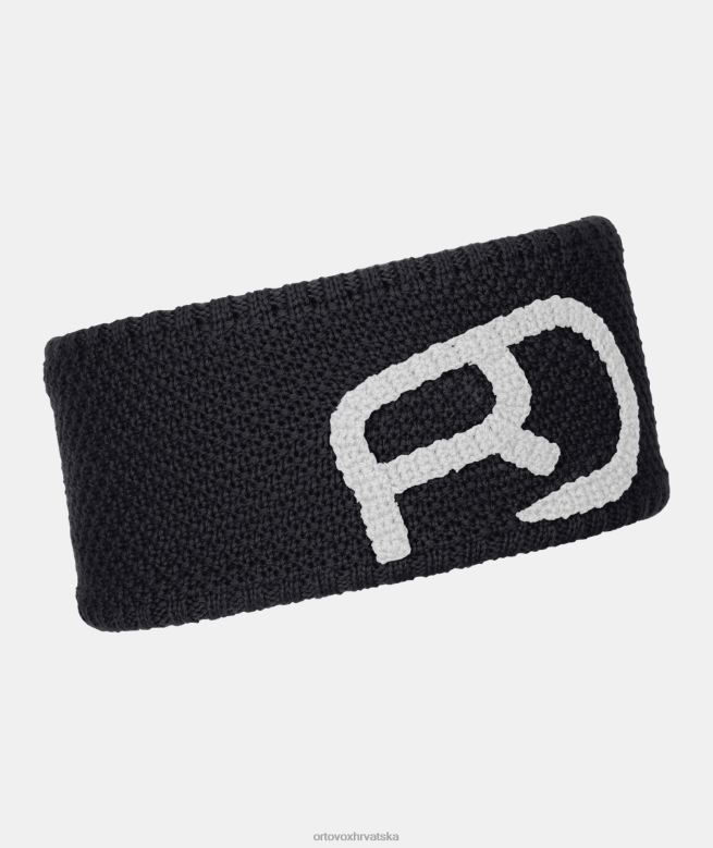 ORTOVOX muškarci crni gavran traka za glavu od kamene vune X0844473