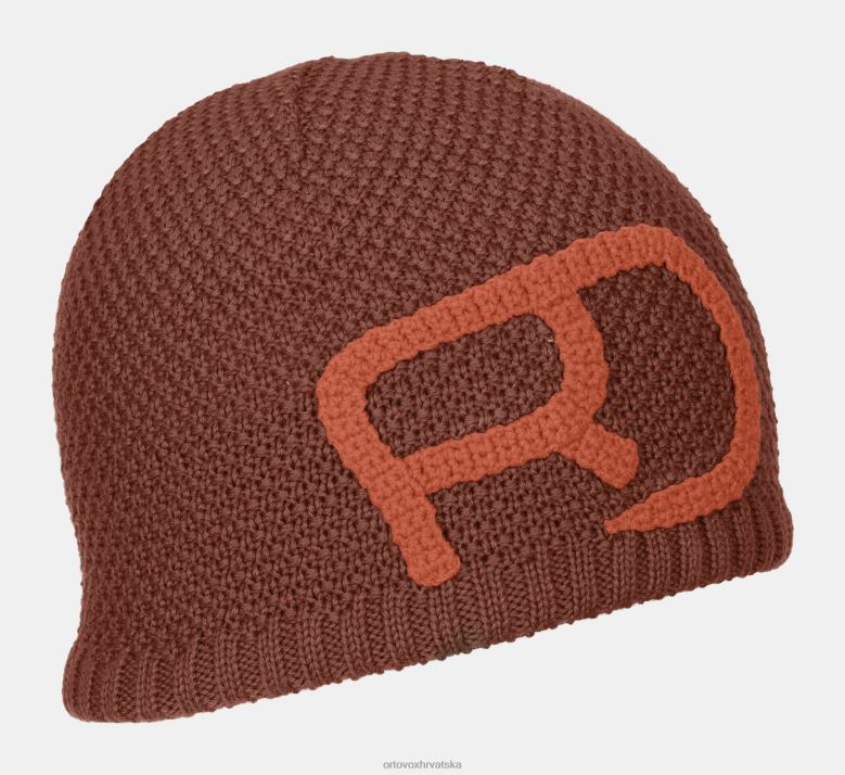 ORTOVOX muškarci glinena naranča kapa od kamene vune X0844562