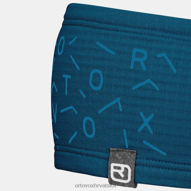 ORTOVOX muškarci petrolej plava lagana mrežasta traka za glavu od flisa X0844139