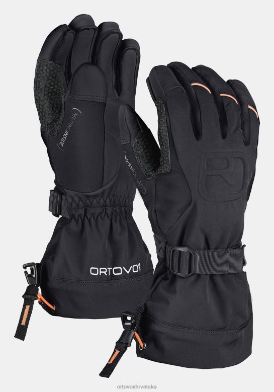 ORTOVOX muškarci crni gavran merino freeride rukavica X0844359