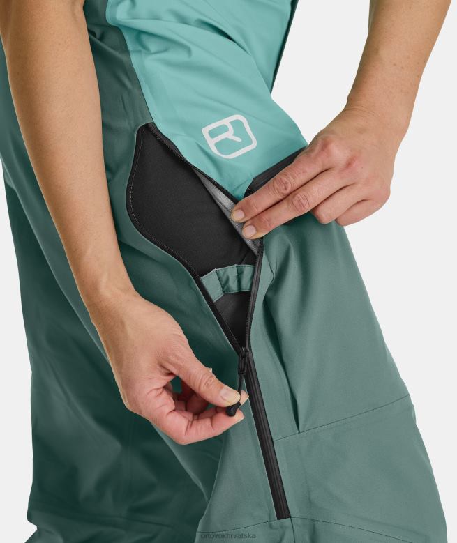 ORTOVOX žene arktička siva 3l ravine školjkaste hlače X0844754