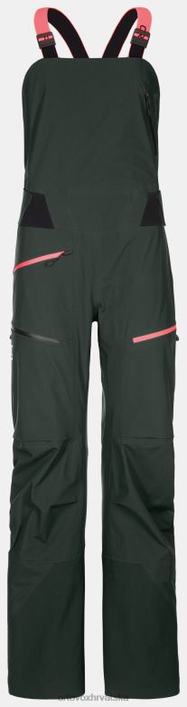 ORTOVOX žene zeleni bor 3l duboke školjkaste hlače s biberom X0844986