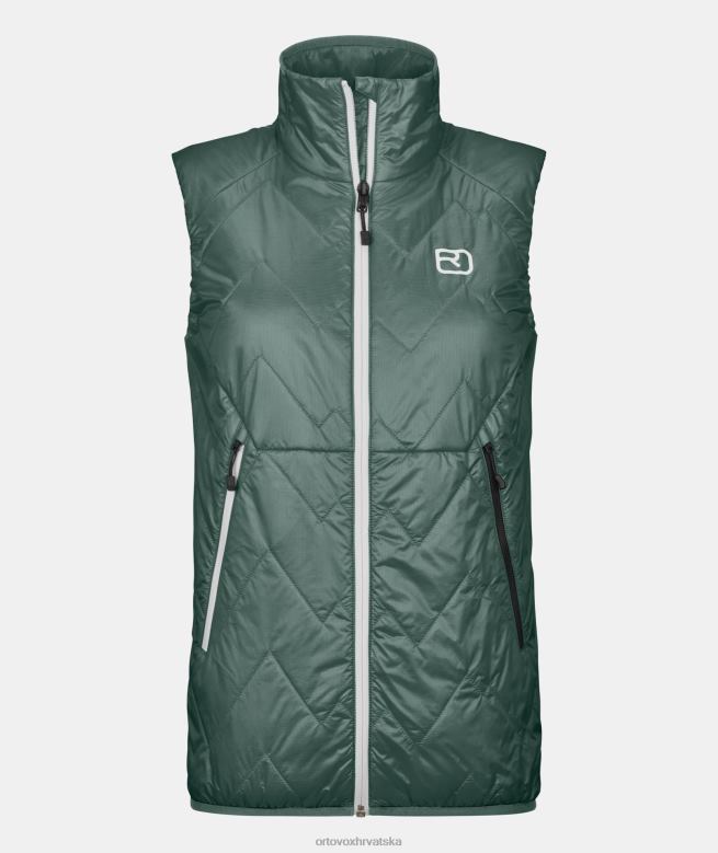 ORTOVOX žene arktička siva swisswool piz bočica prsluk X0844957