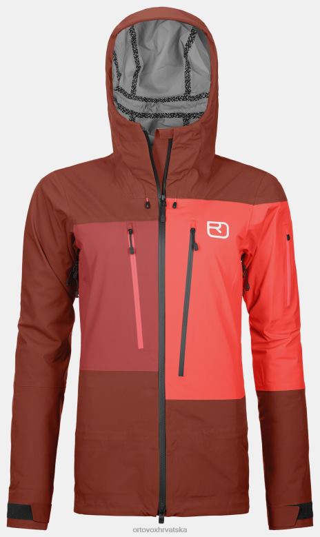 ORTOVOX žene glinena naranča Duboka školjkasta jakna od 3l X0844742