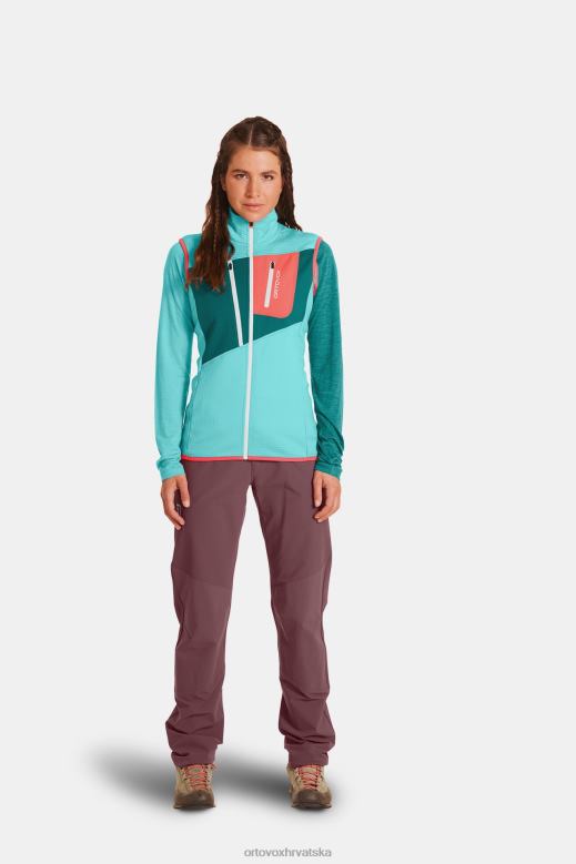 ORTOVOX žene gorska ruža mrežasti prsluk od flisa X08441023