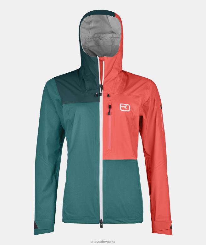 ORTOVOX žene pacifičko zelena 3l ortler jakna X0844769