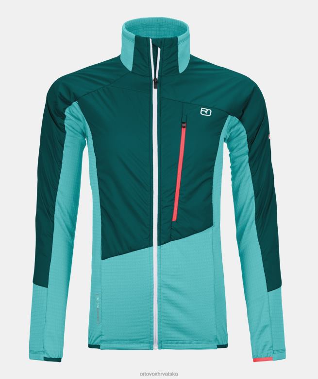 ORTOVOX žene pacifičko zelena westalpen swisswool hibridna jakna X08441048