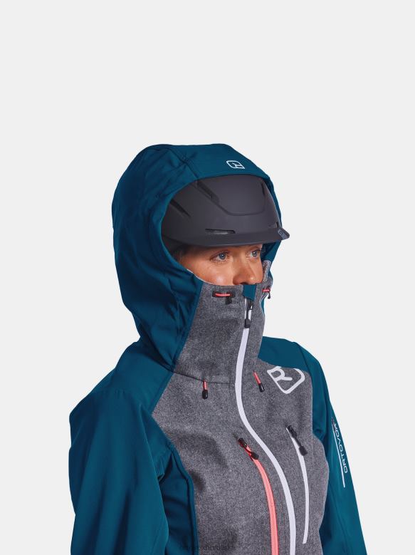 ORTOVOX žene petrolej plava pordoi jakna X08441262