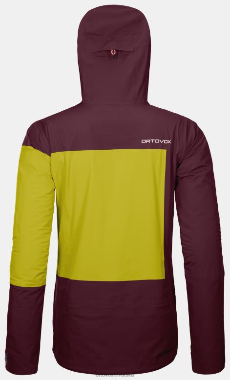 ORTOVOX žene tamno vino Duboka školjkasta jakna od 3l X0844738