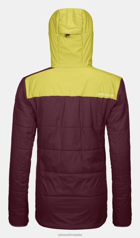 ORTOVOX žene tamno vino jakna od švicarske vune X0844765