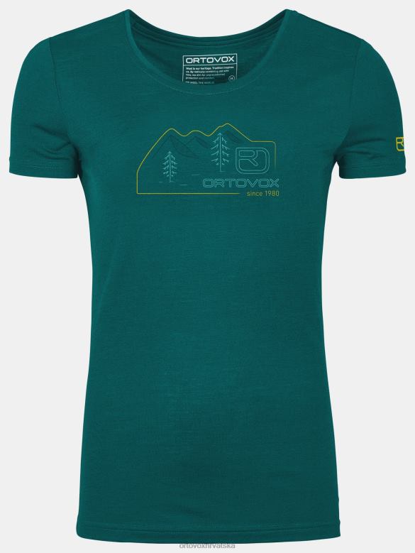 ORTOVOX žene pacifičko zelena 140 cool vintage bedž ts X08441063