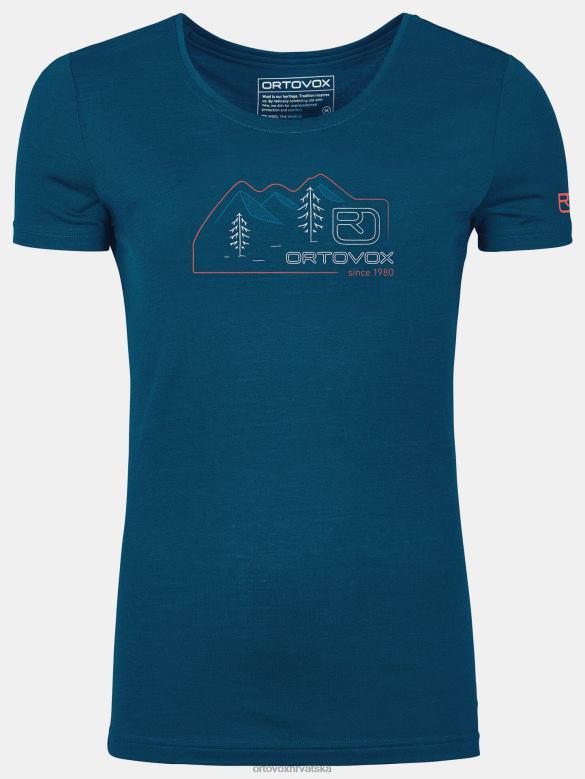 ORTOVOX žene petrolej plava 140 cool vintage bedž ts X08441062