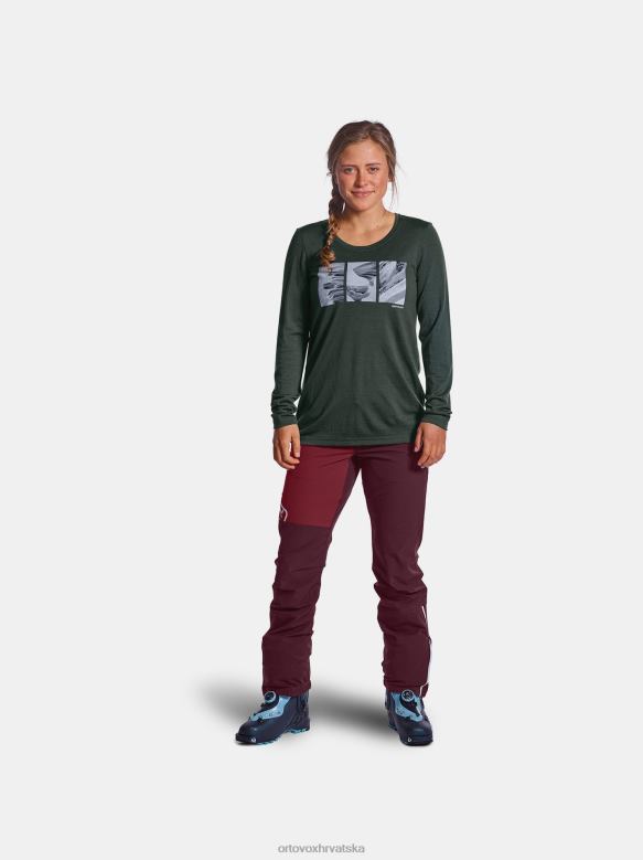 ORTOVOX žene zeleni bor 185 slika merino oblika X08441264