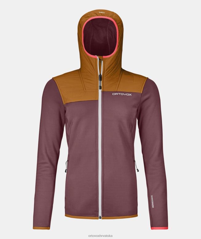 ORTOVOX žene gorska ruža flis plus majica s kapuljačom X08441014