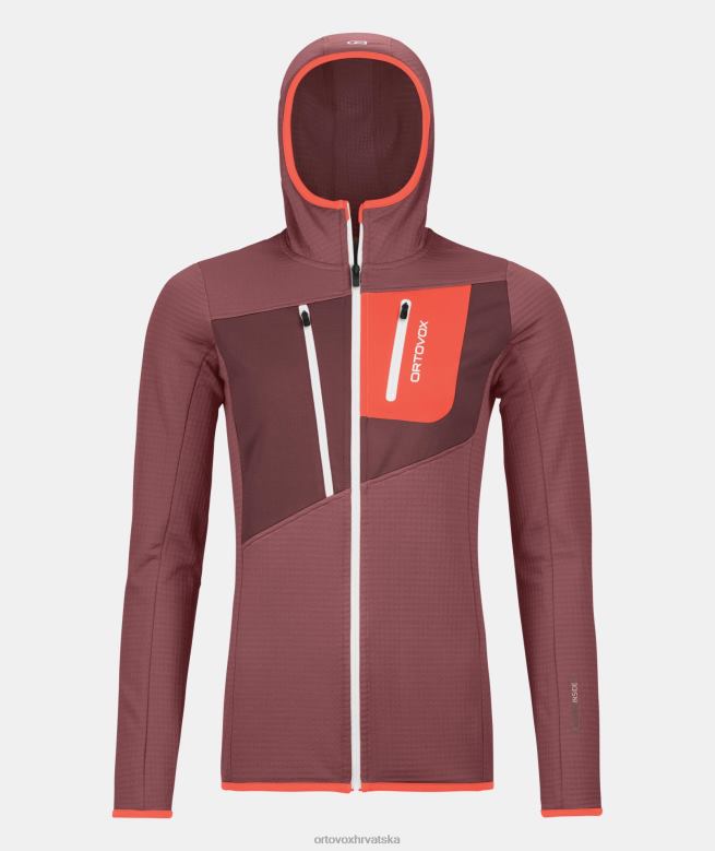 ORTOVOX žene gorska ruža majica s kapuljačom od flisa X0844833