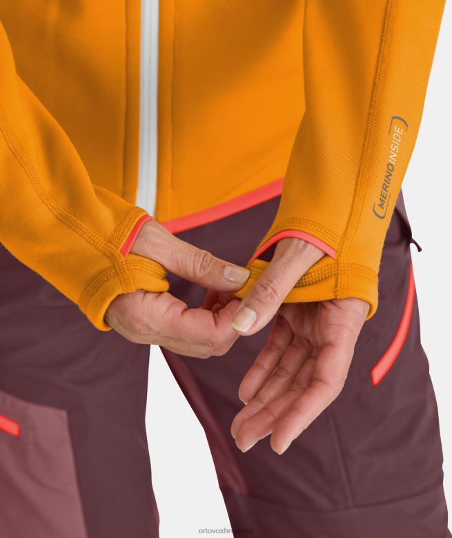 ORTOVOX žene koraljni majica s kapuljačom od flisa X0844885