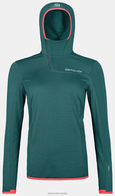 ORTOVOX žene pacifičko zelena flis light grid zn hoody X08441243