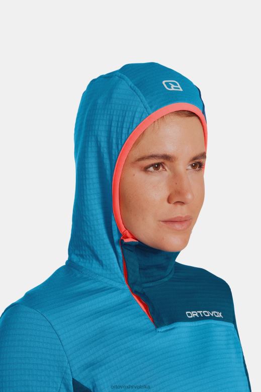 ORTOVOX žene pacifičko zelena flis light grid zn hoody X08441243