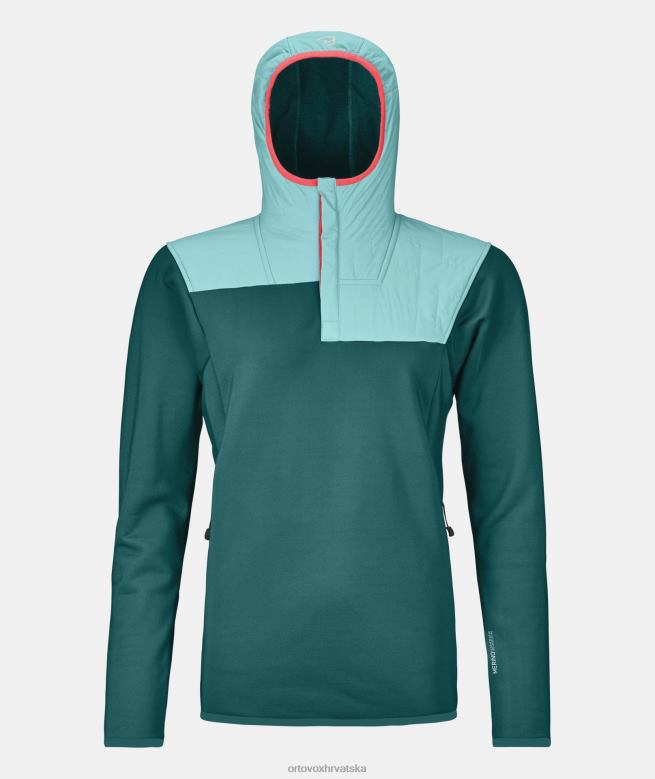 ORTOVOX žene pacifičko zelena flis plus anorak X0844981