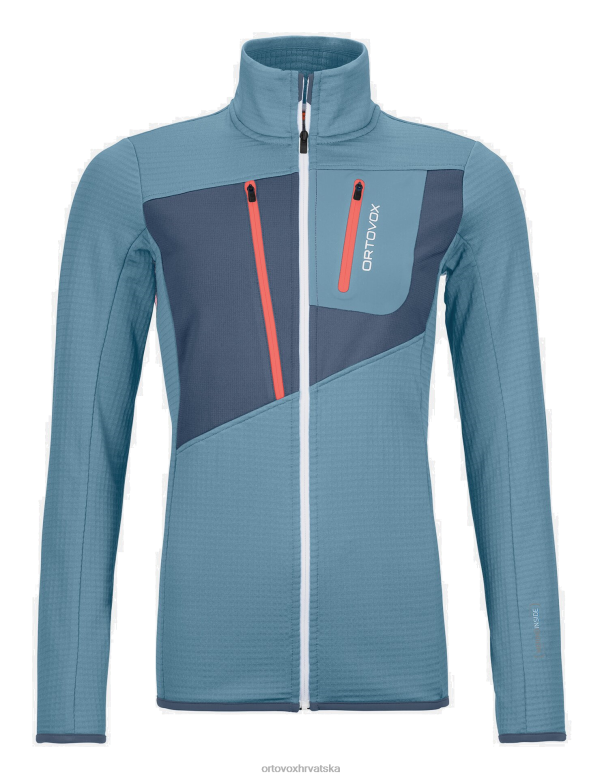 ORTOVOX žene svijetlo plava mrežasta jakna od flisa X0844821