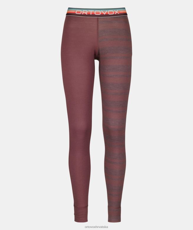 ORTOVOX žene gorska ruža 185 duge hlače od rock'n'wool X0844907