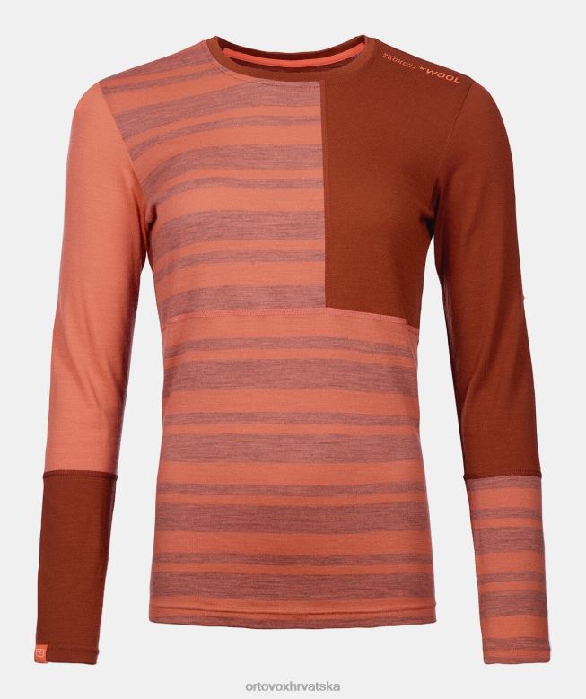 ORTOVOX žene koraljni 185 kamena vuna dugih rukava X0844778