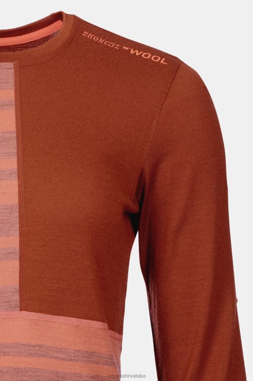 ORTOVOX žene koraljni 185 kamena vuna dugih rukava X0844778
