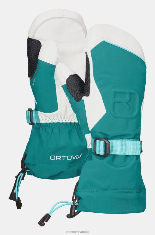 ORTOVOX žene pacifičko zelena merino freeride rukavica X08441229