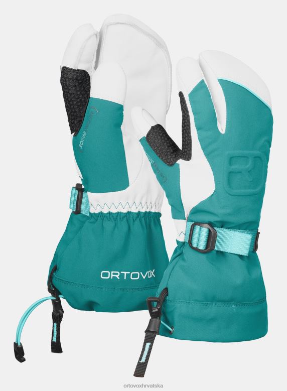 ORTOVOX žene pacifičko zelena merino freeride rukavica s 3 prsta X08441139